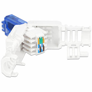 Delock rj45 plug cat.6a utp toolfree stekker (wit, 2 stuks)