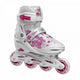 Roces Jokey 3.0 inlineskates softboot meisjes wit roze maat 26-29
