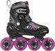 Roces Inline skates Moody Tif 82A zwart roze maat 36-40