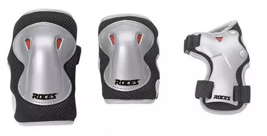 Roces Skatebeschermingsset Super junior zilver maat M 6-delig