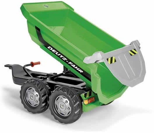 Load image into Gallery viewer, Rolly toys Aanhanger RollyHalfpipe Deutz-Fahr 89 x 45 cm groen
