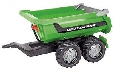 Load image into Gallery viewer, Rolly toys Aanhanger RollyHalfpipe Deutz-Fahr 89 x 45 cm groen
