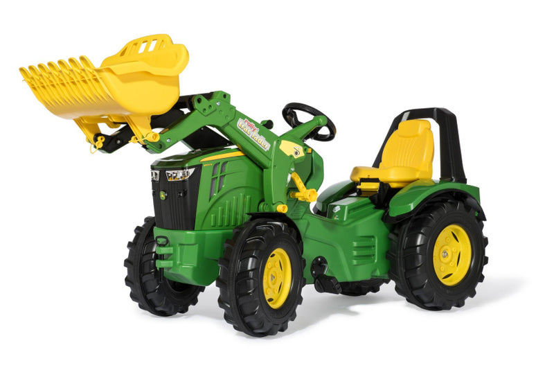 Load image into Gallery viewer, Rolly toys Premium John Deere X-Trac 8400R met voorlader groen

