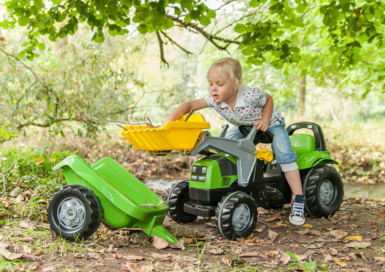 Load image into Gallery viewer, Rolly toys Traptractor met aanhanger RollyKid Deutz-Fahr 5115 G TB
