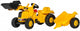 Rolly toys traptractor met aanhanger rollykid cat geel