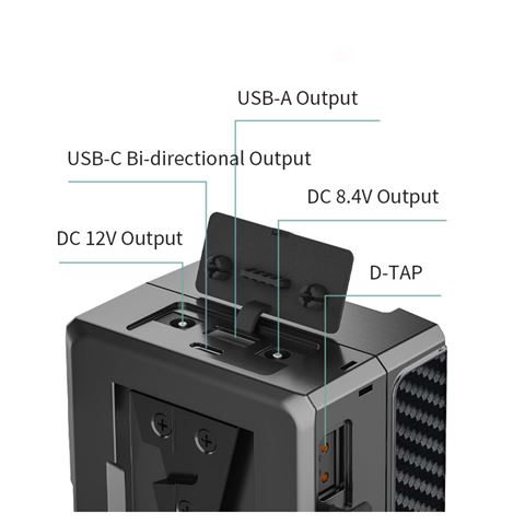 Rolux v-mount accu dynasty i 50wh 14,8v 3450mah