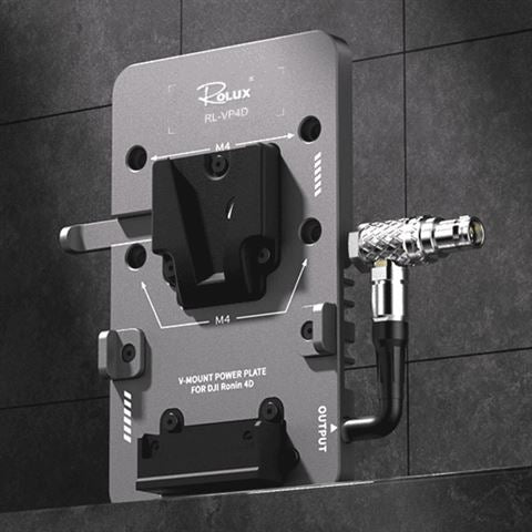 Load image into Gallery viewer, Rolux v-mount battery plate rl-vp4d voor dji ronin 4d
