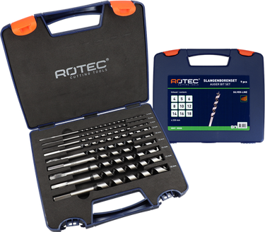 Rotec 900.1065 9-dlg. slangenborenset type '240', ø4-18 x 230 mm - 900.1065