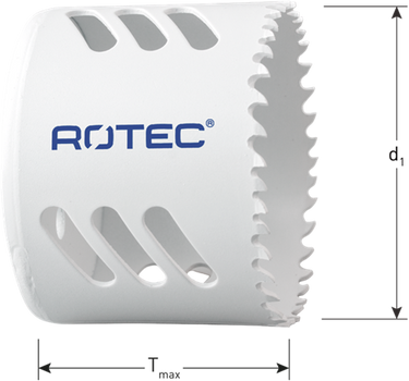 Rotec bim-co8 gatzaag | normaal vertand | tmax=48 | ø114 - 533.0114