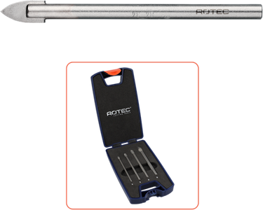 Rotec glasboren set | 229 | 4-delig | ø4-8 - 900.1009
