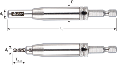 Rotec hss scharnierboor | 1 4 -bitopn. e6.3 | ø2,0 (schroef ø3-3,5) - 268.0001