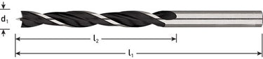 Rotec machinale houtboor 3,0x33 61 mm - 10 stuk(s) - 2350301