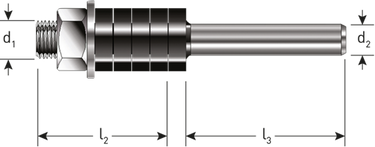 Rotec spindel zonder lager | ø8 | d2=8 - 271.42.0800
