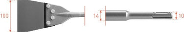 Rotec vervangingsset sds+ spachtelbeitel - 2150066