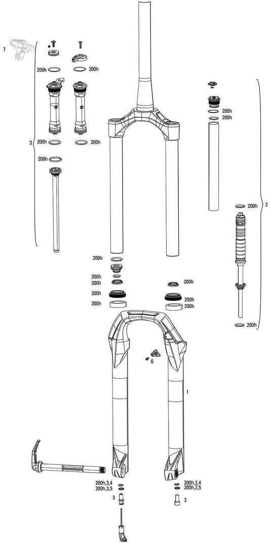 Rockshox verende voorvork judy gold rl susp.fork rs judy gold rl 120mm oneloc black