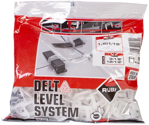 Afbeelding laden in galerijviewer, Rubi delta leveling systeem clips | 3-12 mm | 1,5 mm | 200 stuks
