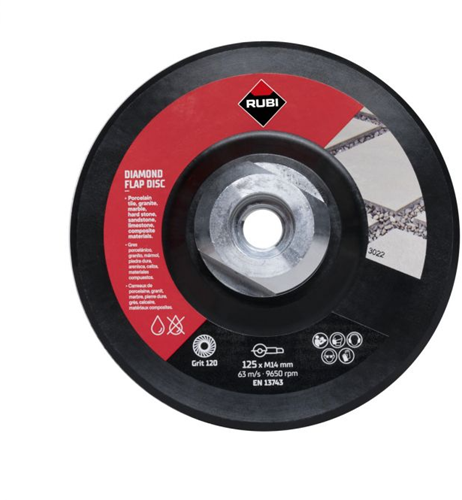 Load image into Gallery viewer, Rubi flap disc 100 120 med. korrel | 125mm | m14 - 32938
