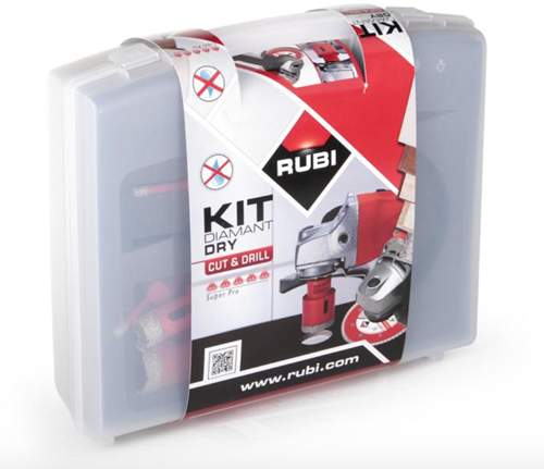 Load image into Gallery viewer, Rubi kit met tcr zaagblad en drygres boren | incl. koffer - 68923
