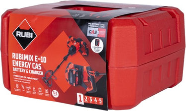 Rubi mix e-10 energy cas | 18 v | incl. 1x 5.2ah accu + lader | in koffer - 26570