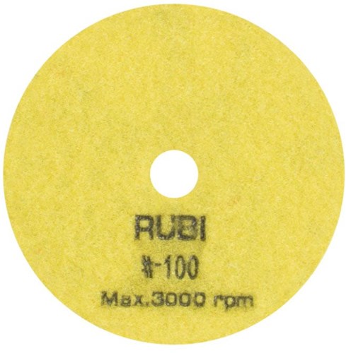 Afbeelding laden in galerijviewer, Rubi schuur- en polijstpad | ø100 mm | korrel #100 - 62971
