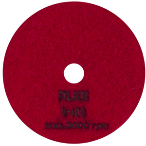 Rubi schuur- en polijstpad | ø100 mm | korrel #400 - 62973