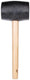 Rubi zwarte zachte rubber hamer | 750 gram - 88553