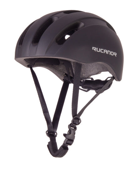 Load image into Gallery viewer, Rucanor City Flow Fietshelm Verstelbaar Zwart Maat 55-58 cm (M)
