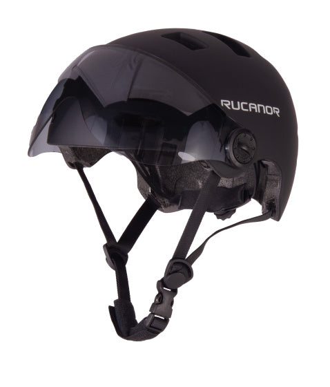 Load image into Gallery viewer, Rucanor Urban Sprint Fietshelm Verstelbaar Zwart Maat 55-58 cm (M)
