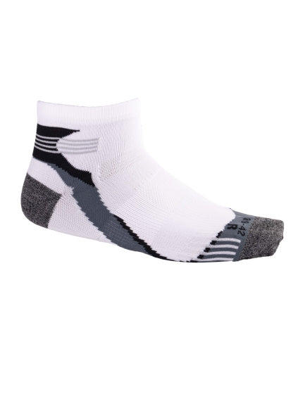 Load image into Gallery viewer, Rucanor Hardloopsokken kort 2-pack wit grijs maat 39-42
