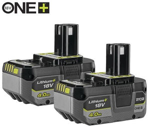 Ryobi rb1840x2 | one+ 18v 4.0ah lithium+ accu twinpack 5133005304