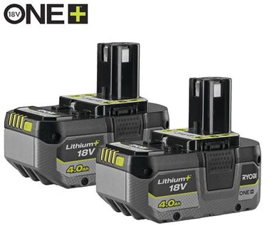 Ryobi rb1840x2 | one+ 18v 4.0ah lithium+ accu twinpack 5133005304