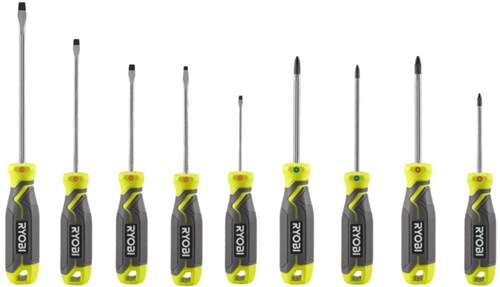 Ryobi rhsds9pc | magnetische schroevendraaierset 9 stuks - 5132006047
