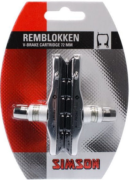 Simson v-brake cartridge brake shoe 020200