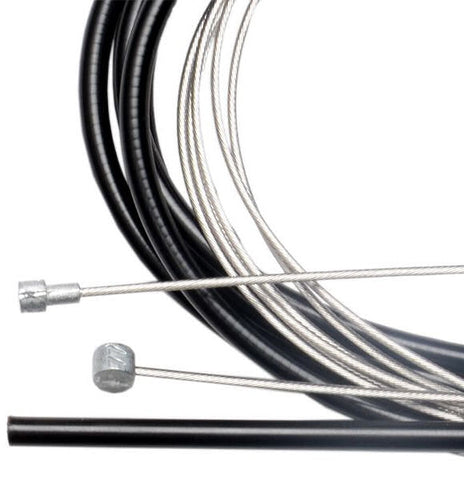 brake cable set drum brake 1600/2250 mm black/silver