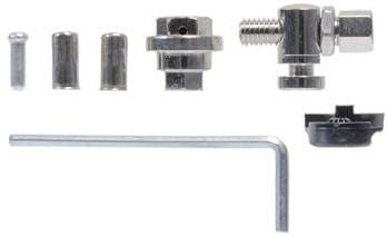 Load image into Gallery viewer, Simson rollerbrake remkabelset compleet RVS zwart op kaart
