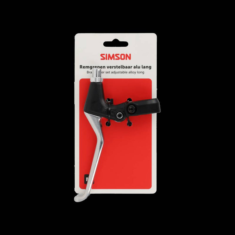 Load image into Gallery viewer, Simson remhendelset verstelbaar lange greep alu zwart
