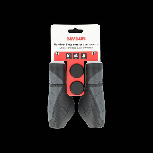 Simson handvatten ergonomics zwart-antraciet