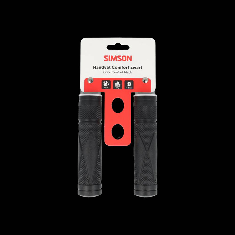 Load image into Gallery viewer, Simson handvatset comfort zwart
