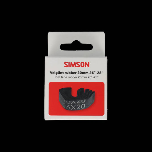 Simson velglint 26-28 20mm breed - zwart