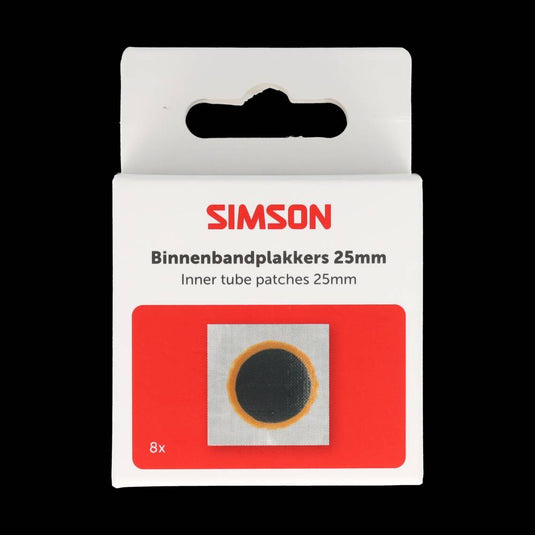 Simson binnenbandpleisters 25mm 8st