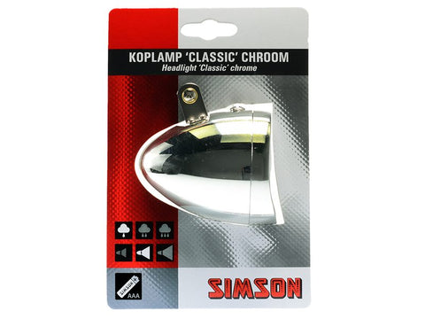 front light Classic led batteries silver