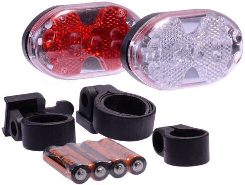 lighting set battery led black/red