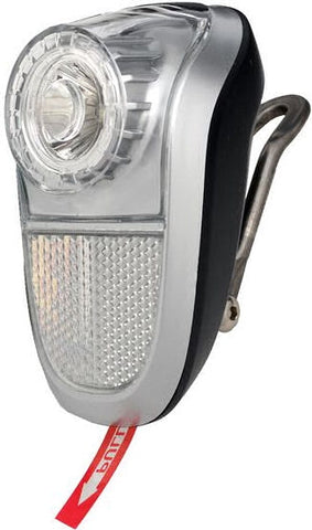 front light battery led black/silver