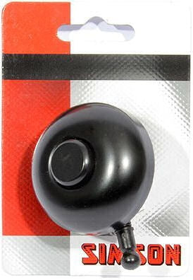 Simson bicycle bell Race black on card