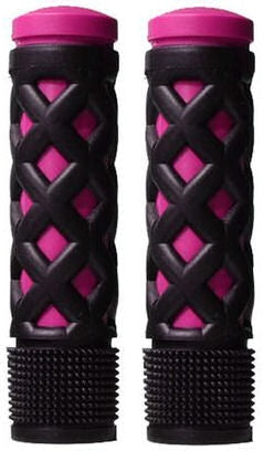 children's handles 115 x 20 mm rubber pink/black per set