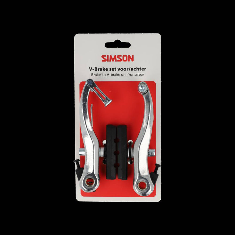 Load image into Gallery viewer, Simson v-brake remmenset geschikt als voor- en achterrem
