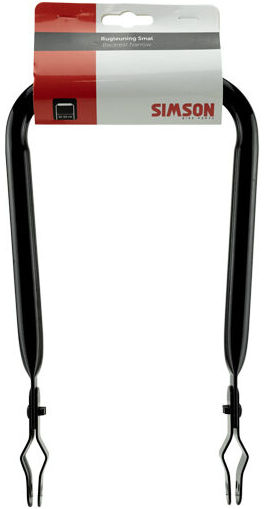 Load image into Gallery viewer, Simson rugleuning smal zwart met vinyl rugkussen
