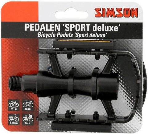 pedal set Sport Deluxe 9/16 inch black
