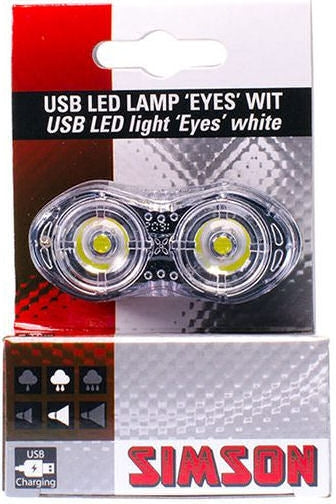 headlight Eyes USB led rechargeable black