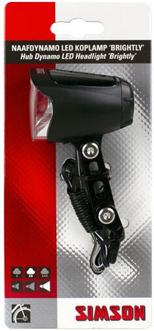 front light Brightly hub dynamo LED 70 lux black